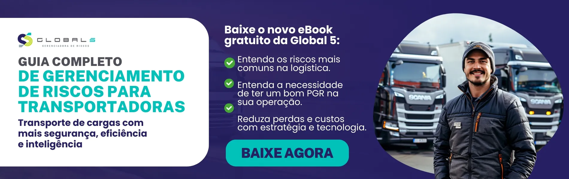BANNER Guia de Gerenciamento de Riscos para Transportadoras Banner gerenciamento de riscos
